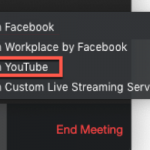 Cara Live Streaming Youtube Facebook dan lainnya dari Aplikasi Zoom