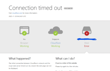 Error 522 Cloudflare ari usman